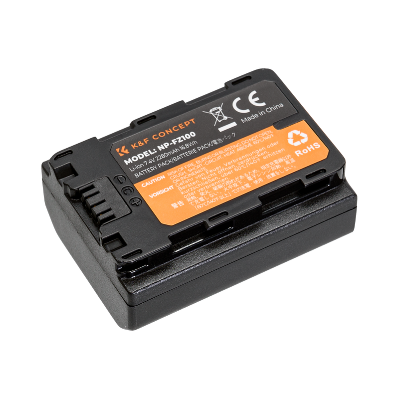K&F NP-FZ100 Camera Battery for Sony Cameras | KF28.0016V3