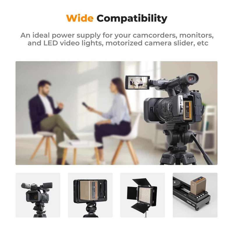 K&F NP-F970 Camera Battery for Sony with USB-C Charging Port | KF28.0036
