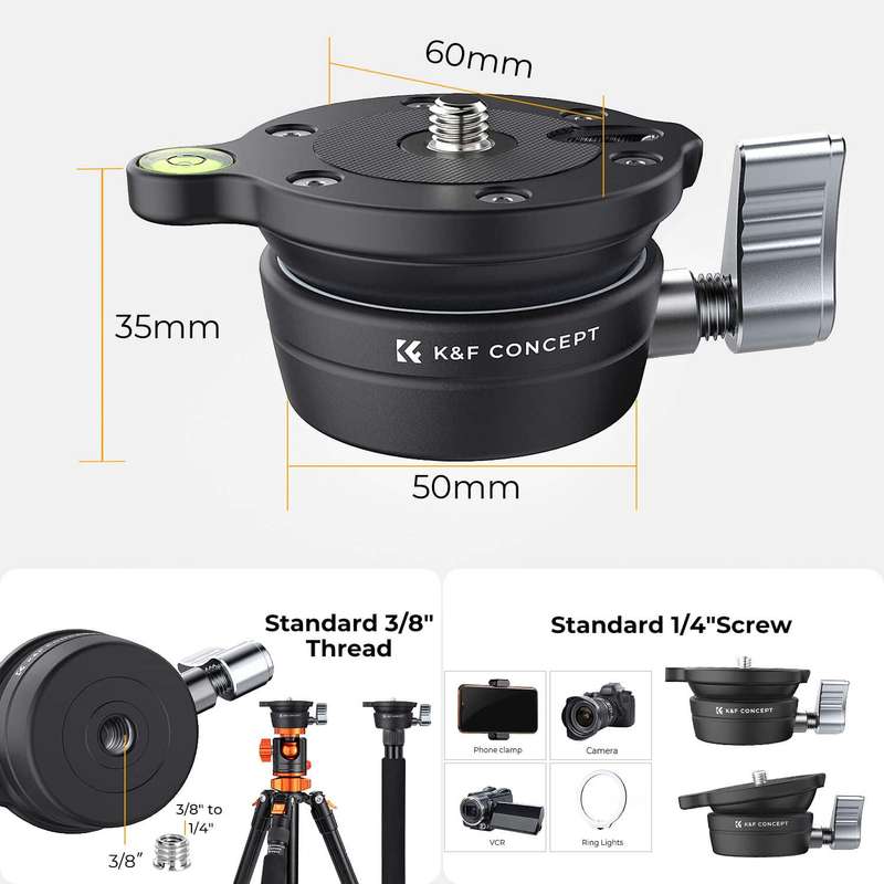 K&F Tripod Levelling Base for Fast Horizon Line Adjustment | KF31.102