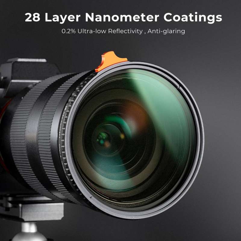 K&F 77mm Variable ND Filter (VND) ND2-ND400 Nano-X Series | KF01.1465