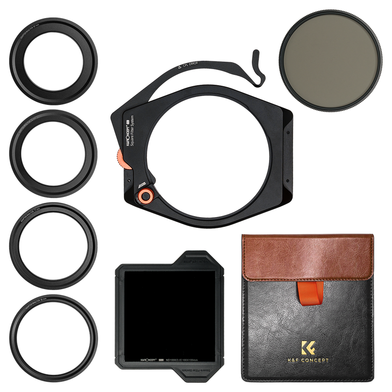 K&F X-Pro Filter System with CPL and ND1000 for 67-82mm lenses | SKU.1878