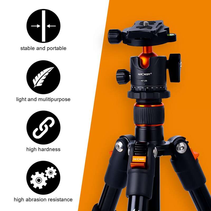 K&F Pro-Lite DSLR Photography Tripod Kit | KF09.080