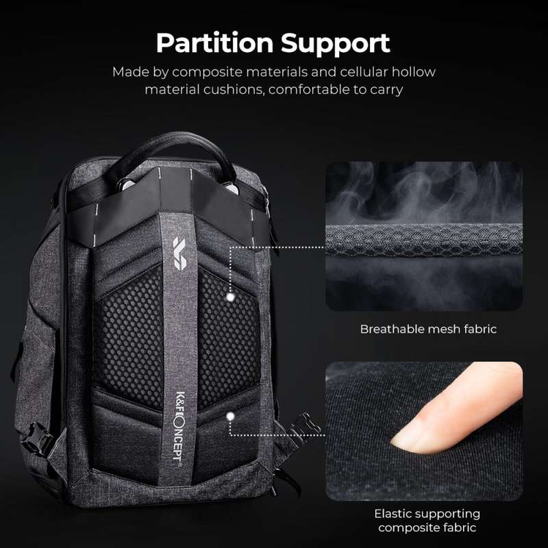 K&F Exec-Shooter Grey the Premium Choice in Camera Backpacks | KF13.105