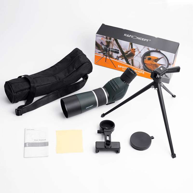 K&F 20-60X Spotting Scope with Smartphone Mount and Mini Tripod | KF33.033