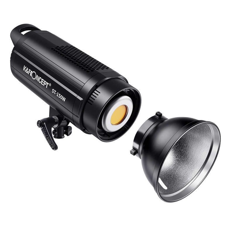 K&F ST-150W LED Video Light - Dimmable Daylight COB LED with Bowens Mount