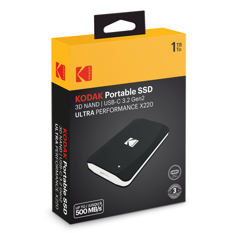 Kodak SSD 3.2Gen2 X220 1TB Portable
