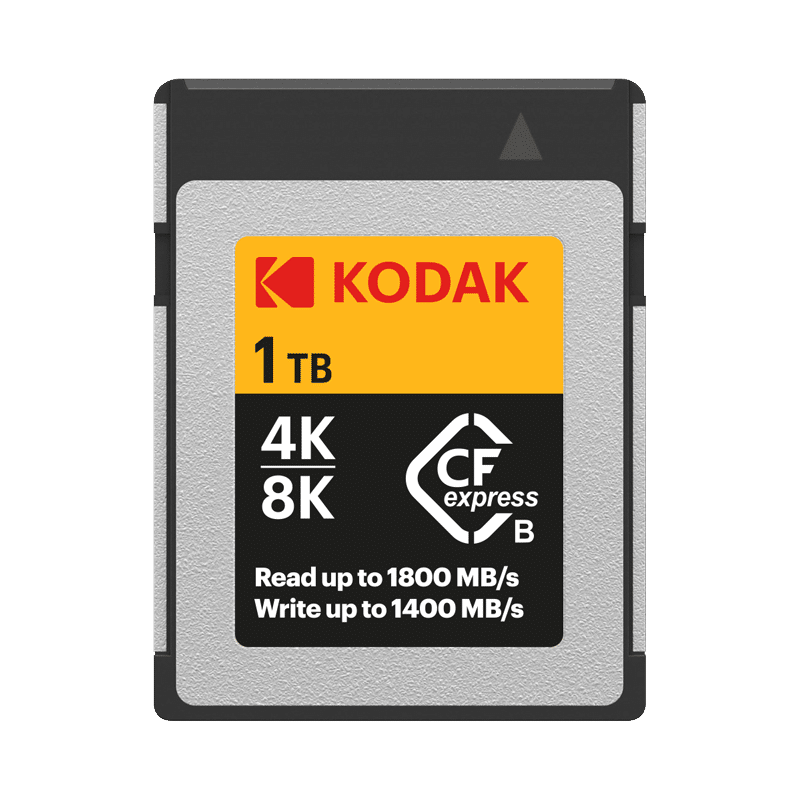 Kodak 1TB CFexpress Type B - CFX Series for 3D or 8k Video Write Speeds