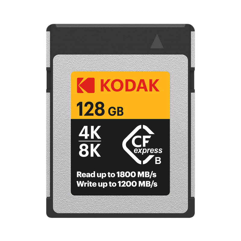 Kodak 128GB CFexpress Type B - CFX Series for 3D or 8k Video Write Speeds