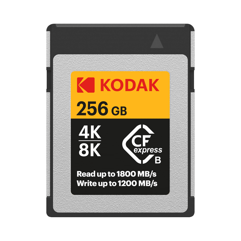 Kodak 256GB CFexpress Type B - CFX Series for 3D or 8k Video Write Speeds