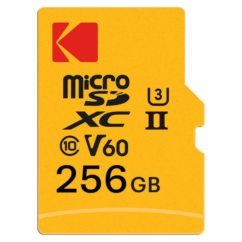 Kodak 128GB microSD Card Ultra Pro with UHS-II U3 V60 for 4k or 8k Capture