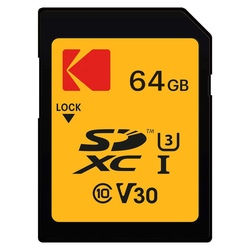 Kodak 256GB SD Card Ultra Performance with UHS-I U3 V30 for 4k Capture