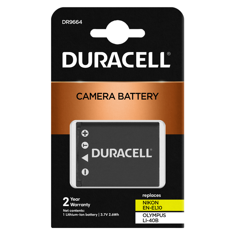 Nikon EN-EL10 or Olympus Li-40B/42B or Fujifilm NP-45 Battery by Duracell | DR9664
