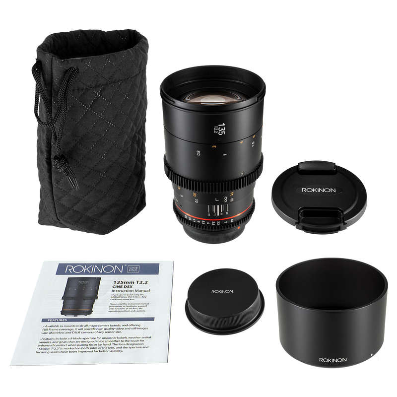 Rokinon 135mm T2.2 Cine DSX Lens for Sony E Mount Cameras | DSX135-NEX
