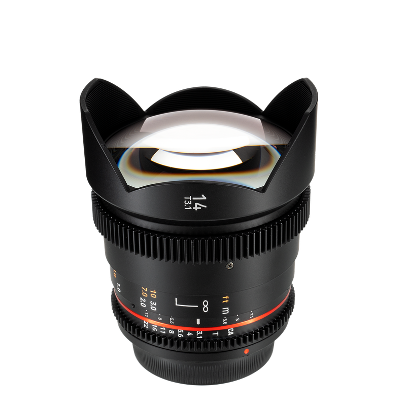 Rokinon 14mm T3.1 Cine DSX Lens for Canon RF Mount Cameras | DSX14-RF