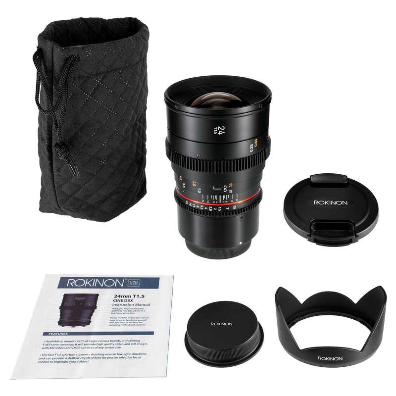 Rokinon 24mm T1.5 Cine DSX Lens for Canon RF Mount Cameras | DSX24-RF