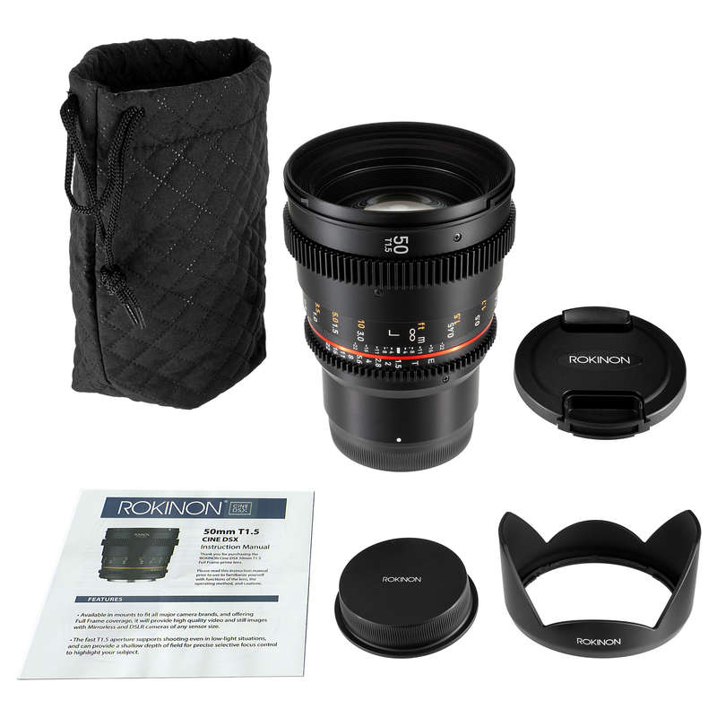 Rokinon 50mm T1.5 Cine DSX Lens for Sony E Mount Cameras | DSX50-NEX