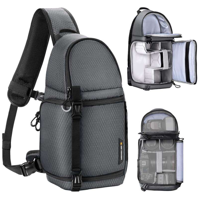 K&F Slim-Shooter (Black) a Trendy Sleek and Active Camera Bag | KF13.141