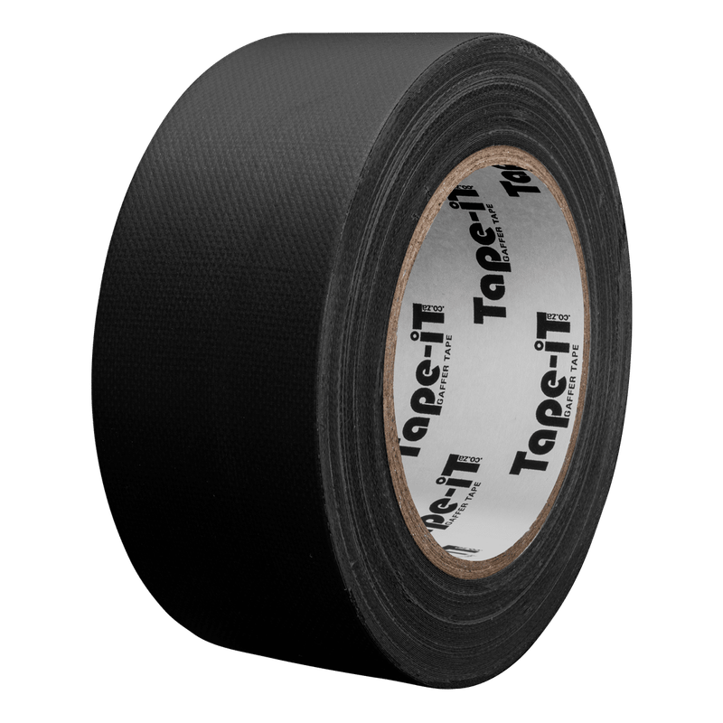 Tape-iT 5 Pack of 2inch Black Gaffer Tape Rolls 48mm x 25m | Ti4825BG5