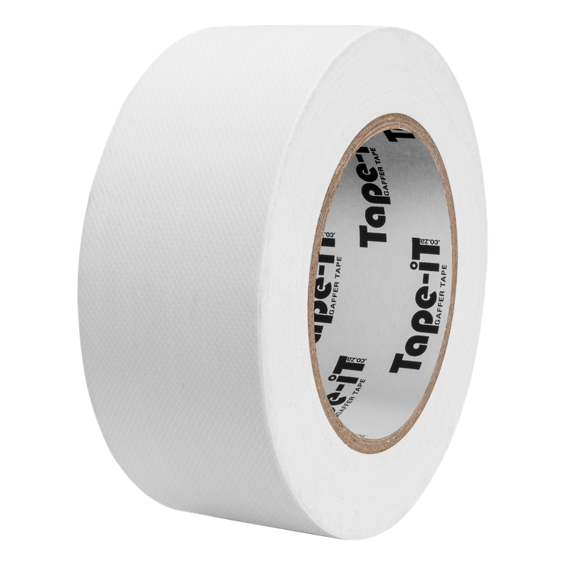 Tape-iT 2 Pack of White Gaffer Tape Rolls 48mm x 25m | Ti4825WG2