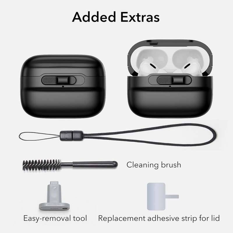ESR AirPods Pro Pulse Magnetic Lock Case (HaloLock) - Black