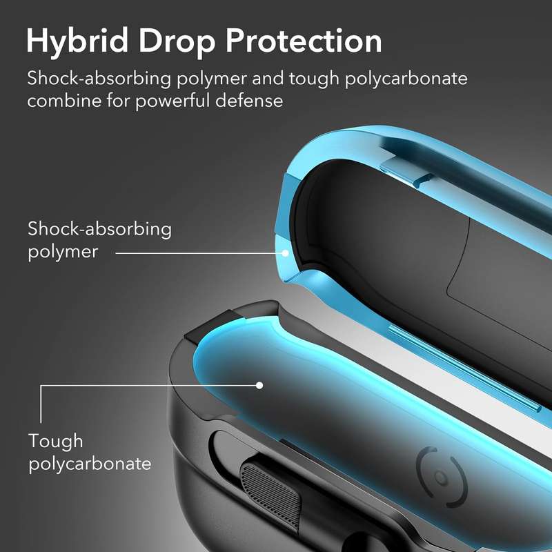 ESR AirPods Pro Pulse Magnetic Lock Case (HaloLock) - Black