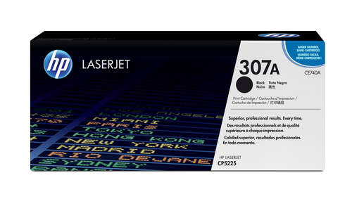 HP 307A COLOR LASERJET CP5225 BLACK PRINT CATRIDGE PRINTS APPROXIMATELY 7 000 PGS USING THE ISO/I...