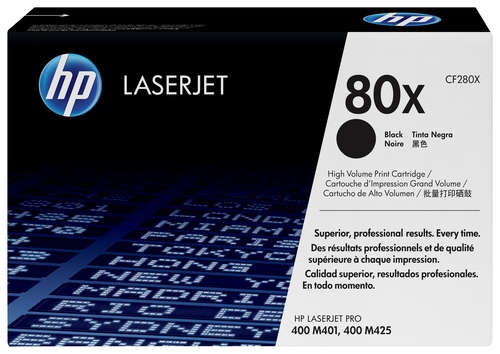 HP 80X BLACK LASERJET TONER CARTRIDGE FOR HP LASERJET PRO 400 MFP M425 AND PRO 400 PRINTER M401 S...