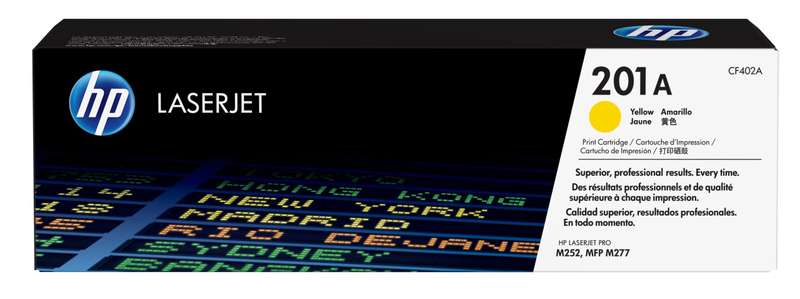 HP 201A YELLOW LASERJET MFP M277/M252 TONER CARTRIDGE YIELD 1400 PGS