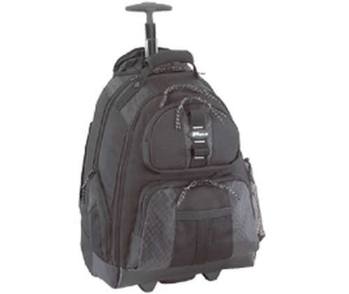 TARGUS - SPORT ROLLING 15 -15.6IN LAPTOP BACKPACK BLACK PROTECTIVE PVC MATERIAL ON BOTTOM OF CASE...