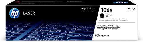 HP #106A BLACK ORIGINAL LASER TONER CARTRIDGE