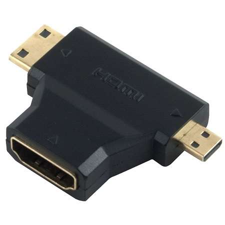MICRO HDMI( M)+MINI HDMI(M) TO HDMI (F)