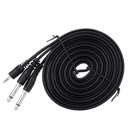 3.5MM MALE TO 2 X 6.5MM MALE 1.5M