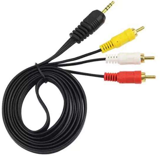 MALE STEREO TO MALE 3 X RCA 1.5M