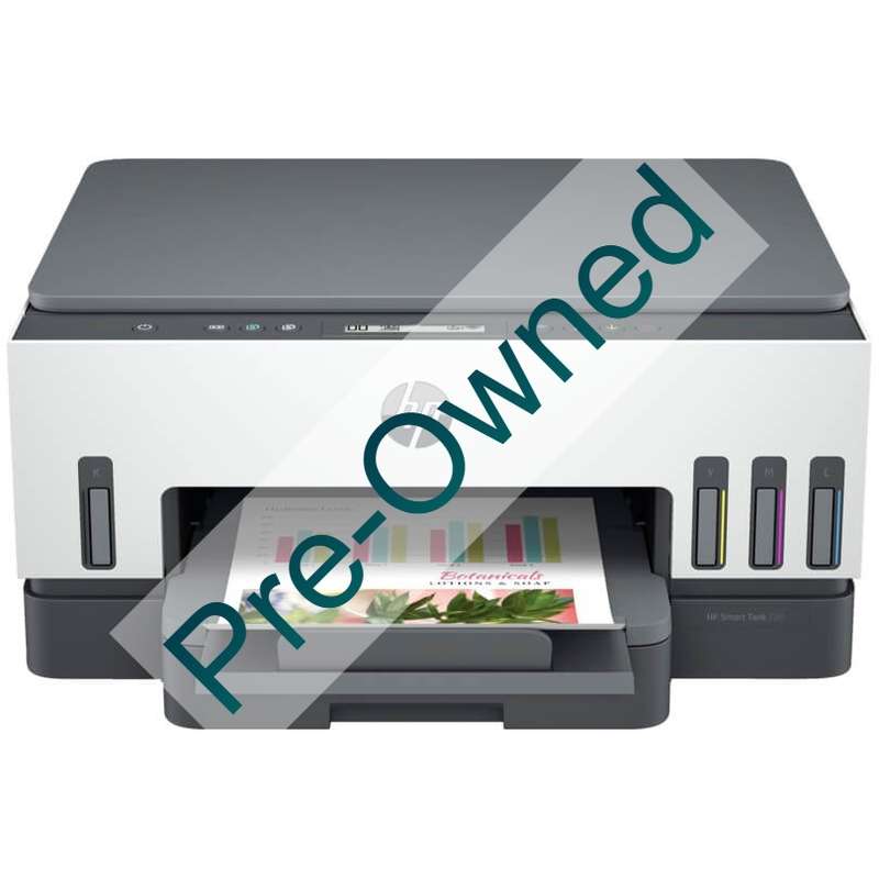 HP SMART TANK 720 ALL-IN-ONE PRINTER. PRINT, SCAN, COPY, WIRELESS. PRINT TECHNOLOGY: HP THERMAL I...