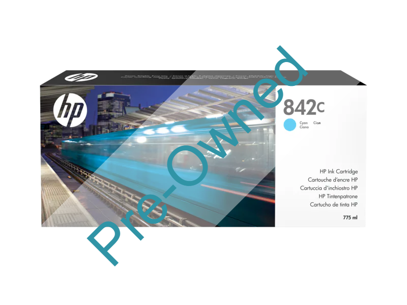 CPO HP 842C 775-ML CYAN INK CARTRIDGE CPO - BOX OPENED/BOX DAMAGED