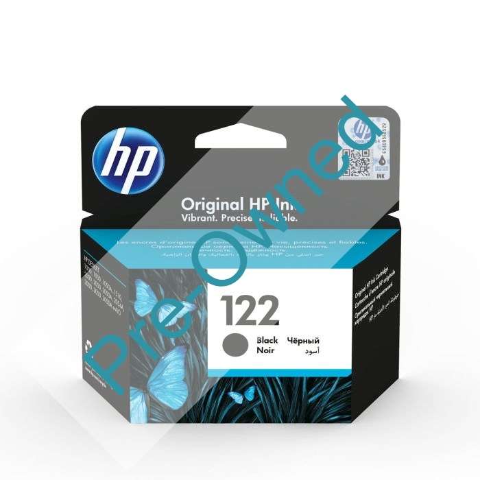 CPO HP 122 BLACK INK CARTRIDGE CPO - BOX OPENED/BOX DAMAGED