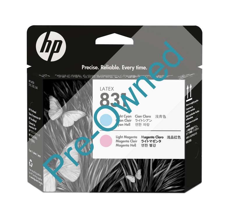CPO HP 831 LTMAG AND LT CYAN LATEX PRINTHEAD CPO - BOX OPENED/BOX DAMAGED