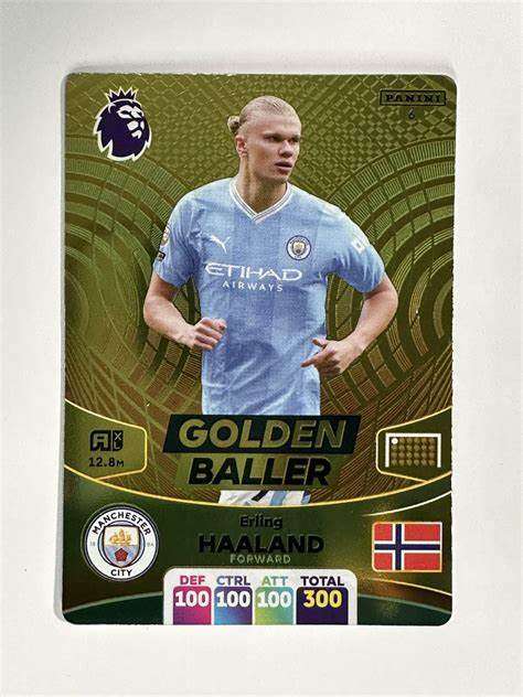 2024 PREMIER LEAGUE GOLDEN BALLER SOCCER CARD 6 Erling Haaland