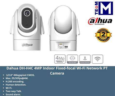Dahua 4MP Indoor Fixed-focal Wi-Fi Network PT Camera