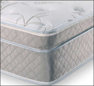 King size bed-Elegance euro top - Medium King base and mattress King 120-140 kgs