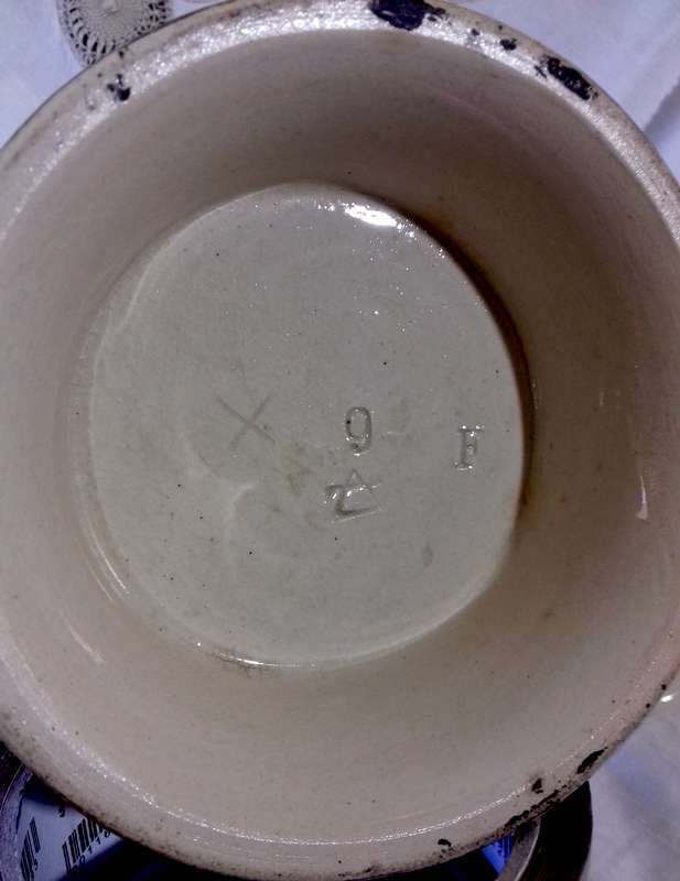 Antique Ceramic German Beer Stein with impressed marks - 2kg