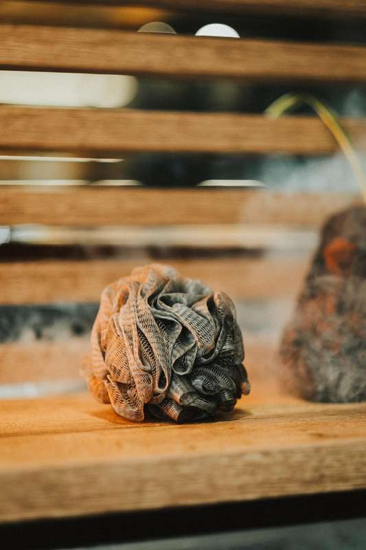 Large Loofa Sponge Charcoal