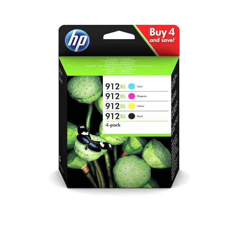 HP OfficeJet Pro 8020, 8010 Original Multipack Ink Cartridges 912XL