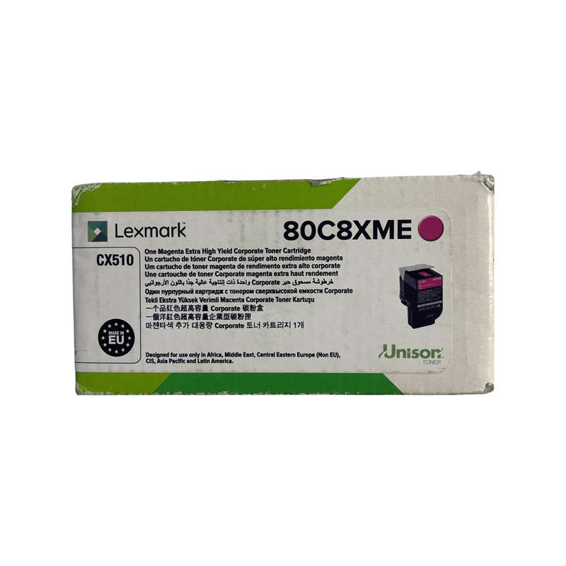 Lexmark CX510dhe,CX510de Original Magenta Toner Cartridge 80C8XME