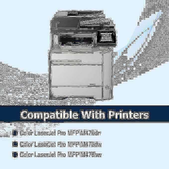HP LaserJet Pro MFP M476dn, MFP M476dw Compatible Cyan Toner Cartridge 312A/CF383A
