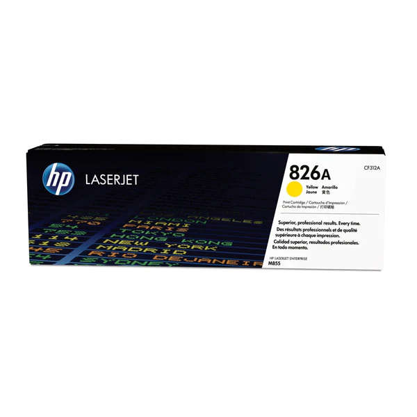 Hp M855dn/ M855x Original Yellow Toner Cartridge 826A