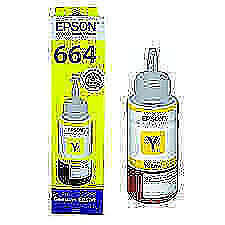 Genuine Epson T6644 Yellow 70ml Ink Bottle (C13T66444A)