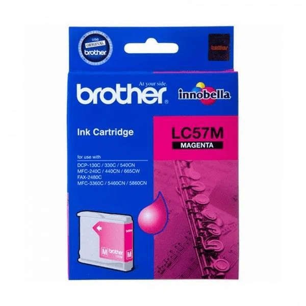 Brother DCP130C, DCP330C Original Magenta Ink Cartridge LC-57