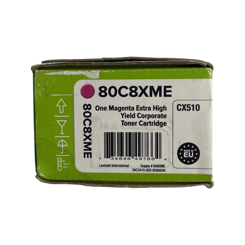 Lexmark CX510dhe,CX510de Original Magenta Toner Cartridge 80C8XME
