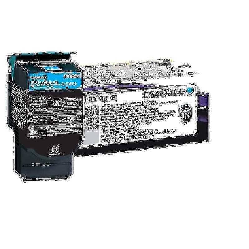 Lexmark C544, X548 Original Cyan Toner Cartridge C544X1CG